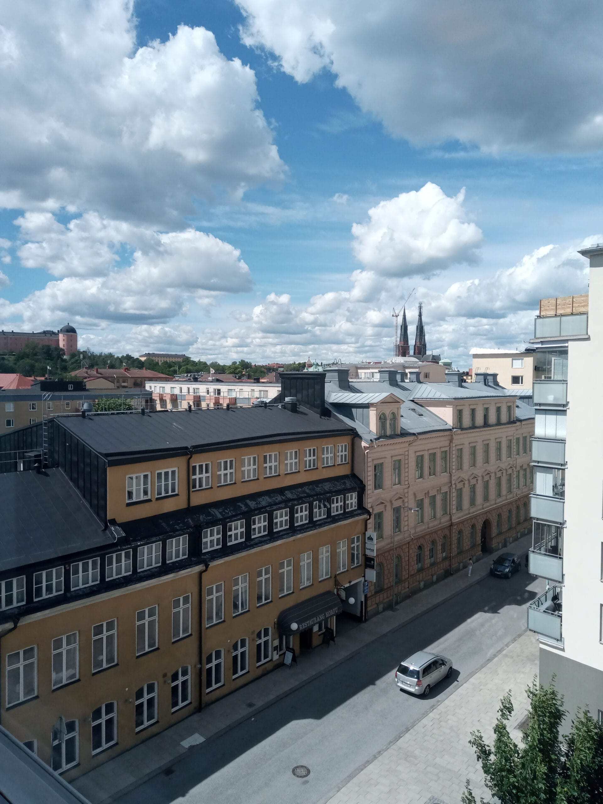 Utsikt över Slottet och domkyrkan